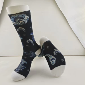 Peúgas de Sublimação Personalizada Fábrica China, Imprimir Sock Fabricante