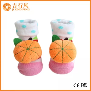 non slip rubber baby socks factory China custom baby cotton cute socks