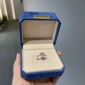 suede plastic box jewelry packaging box slot insert box pack rings