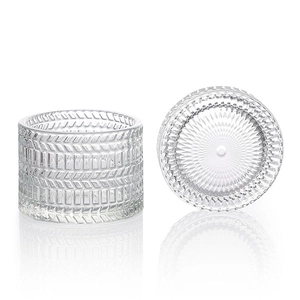 Luxus-Kerzenglas 7 oz mit Glasdeckel 