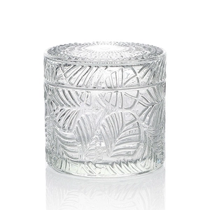 Vidrio de vela en relieve elegante de 9x6,5 cm al por mayor