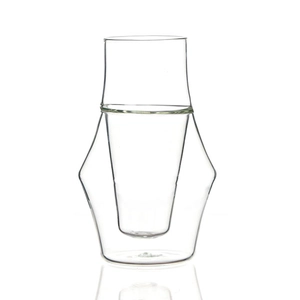 Xícara de café resistente ao calor de vidro borosilicato de parede dupla elegante de 5 onças Produtos para casa