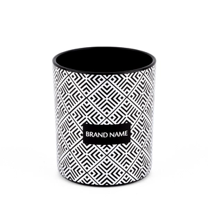 Hotstamping Silver Candle Packaging Glass Jar 11oz