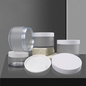 Wholesale 30g-250g Frosted Thick Wall PET Cosmetic Cream Jar