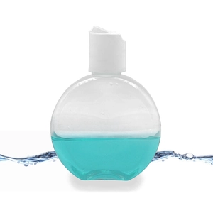 PET Clear Round 100ml PET Tanning Oil Squeeze Plastic Bottle