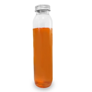 Puste 330 ml przezroczyste plastikowe butelki PET z aluminiową pokrywką