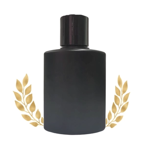 Opakowania oleju do opalania HDPE Płaski kwadratowy czarny 100 ml balsam do wyciskania plastikowej butelki