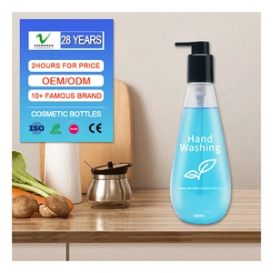 Bottiglia per pompa per lozione vuota biodegradabile personalizzata da 480 ml Bottiglia per lavaggio a mano Bottiglia di plastica disinfettante per le mani