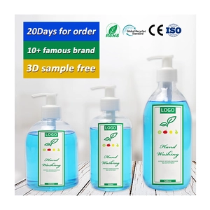 Bottiglia per lavaggio a mano in bottiglia di plastica riciclata biodegradabile con MOQ basso da 350 ml e 500 ml