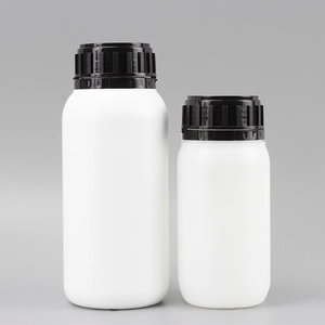 批发250ml 500ml白色空塑料hdpe化学粉末包装瓶