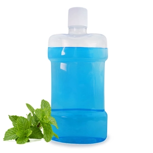 Nowa, nadająca się do recyklingu, 250 ml 500 ml pusta przezroczysta plastikowa butelka PET z kolbą do płynu do płukania ust roztwór alkoholu płyn do pielęgnacji jamy ustnej