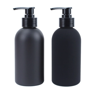 200ML Πράσινα στρογγυλά μπουκάλια προσαρμοσμένα HDPE άδεια πλαστικά μπουκάλια λοσιόν με αναποδογυρισμένο καπάκι
