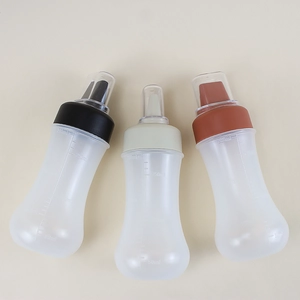 Custom PET Empty Hot Chili Sauce Bottle Plastic Condiment Easy Squeeze Ketchup Sauce Bottle with Twist Cap - COPY - ot0id9