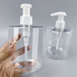 400ml Transparent Round Empty Plastic Cosmetic Liquid Soap Body Hand Wash Sanitizer Lotion Foaming Pump Dispenser Bottle