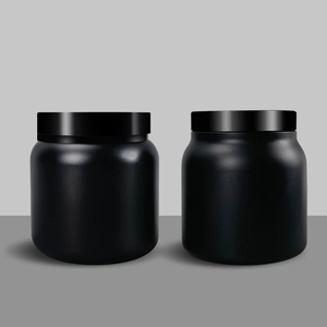 200ml 300ml 350ml Frosted PET Cosmetic Jar with Tweezers - COPY - hosn0a