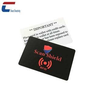 Fabricante de fábrica de cartão de bloqueio RFID anti-sinal de design personalizado de venda quente