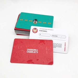 Custom Printing PVC Plastic Voucher Gift Card Wholesale
