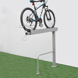 キャンパス自転車バイク駐車場MTBラック2段レイヤーバイクディスプレイスタンドサポート