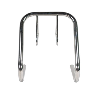 Suporte para bicicletas vertical ao ar livre para estacionamento de bicicletas em aço inoxidável