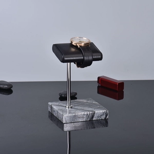 Uhrenständer, PU-Leder, Kissen, Uhrenhalter, Marmorboden, Uhrenständer