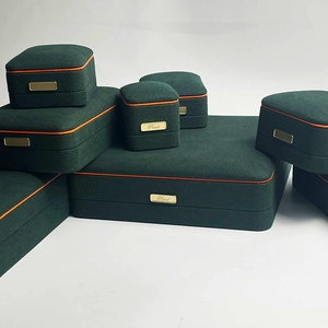 high quality microfiber plastic jewelry box set gift packaging box