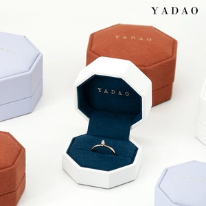 octagonal plastic box ring earring pendant jewelry packaging box customized