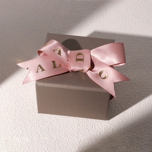 unique magnetic wooden jewelry packaging box ribbon jewelry box gift box 