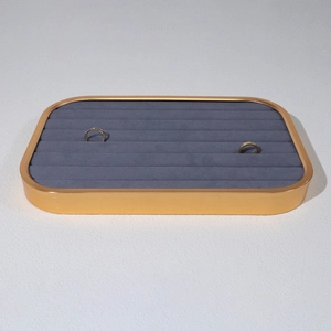 customize metal display tray jewelry display slot ring display tray