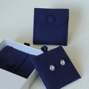Pochette à bijoux personnalisée, pochette rembourrée en microfibre, sac d'emballage de bijoux
