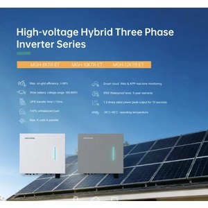 8KW/10KW/12KW اینورتر سه فاز هیبریدی ولتاژ بالا برای سیستم انرژی خورشیدی