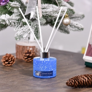 High quality Christmas gift set blue glass diffusion bottle wholesale