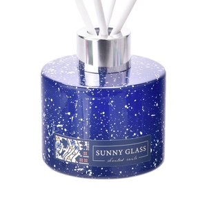 New design Christmas decoration dark blue glass diffuser bottle manufacturer