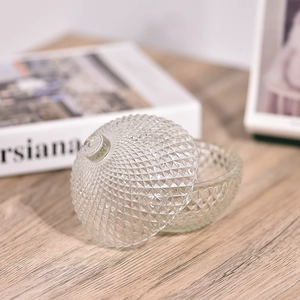 Clear Ball Ornaments for Christmas Tree Decoration Glass Ball Jar Glass Candle Jars With Lids