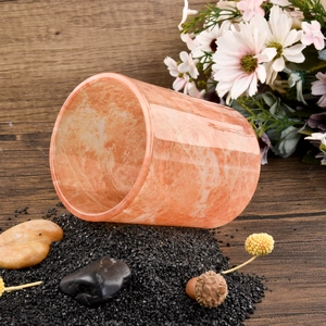 Wholesale Decorative Glass Candle Jar with Marble Effect