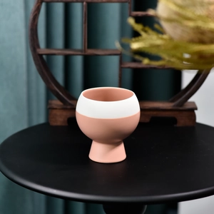 Wholesale Ceramic Candle Holders Custom Glazed Candle Vessel Manufacturer