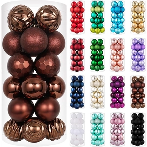 24ct Weihnachtsball -Ornamente zerschmettert für Weihnachtsbaum -Hängekugeln Dekorationen 2,36 