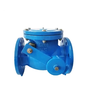 Valvola di ritegno a battente con flangia tipo wafer in ghisa BS5153 da 6 pollici 12 pollici pn16 con finecorsa
