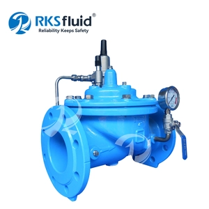 Valvola di riduzione della pressione flangiata DN100 da 4 pollici in ferro duttile 200X per il controllo dell'acqua