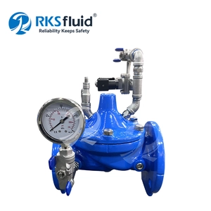 Proveedor de válvulas PRV dn50 dn100 dn200 pn16, brida de agua de hierro fundido dúctil, válvula de control de solenoide hidráulica automática personalizable