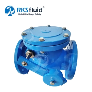 Fornitura diretta dalla fabbrica Valvola di ritegno oscillante con estremità flangiata BS5153 GGG50 con sede resiliente dn200 dn300 PN10 PN16
