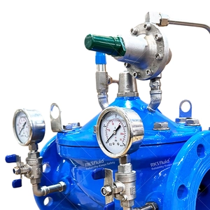 Flangia K200/R200 SS304 SS316 Valvola di riduzione della pressione, foro totale/foro ridotto, DN80 DN100 PN16