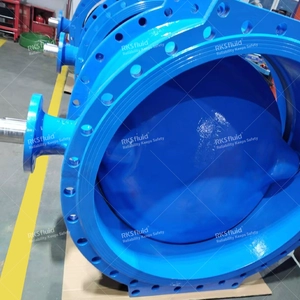 工業用水システム用高性能ダブルオフセットバタフライバルブ低トルク操作