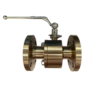 China 2 ''x 1 1/2'' 150 LB ASTM B150 C63200 válvula de esfera PTFE assento FF flangeado porta completa alavanca flutuante operar válvula de esfera fabricante