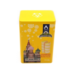 Caja de lata de rollo de huevo de 200 g
