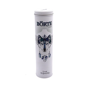 Boîte à vin cylindrique personnalisée, boîte ronde en métal