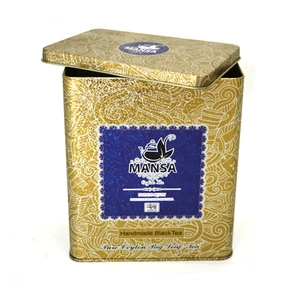 Lata impresa aduana del metal del regalo de la caja de la lata del café del rectángulo
