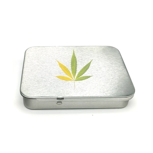 Wholesale child-proof sliding marijuana tin box