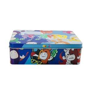 Customized Empty Rectangular Game Card Tin Box