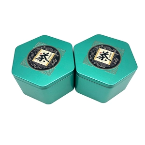 Hot Sale Hexagon Tin Tin Can Custore Coffee Cuties Cuties Cuties