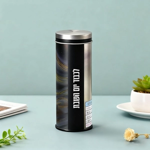 Bao bì hộp đựng thiếc kim loại tròn tùy chỉnh